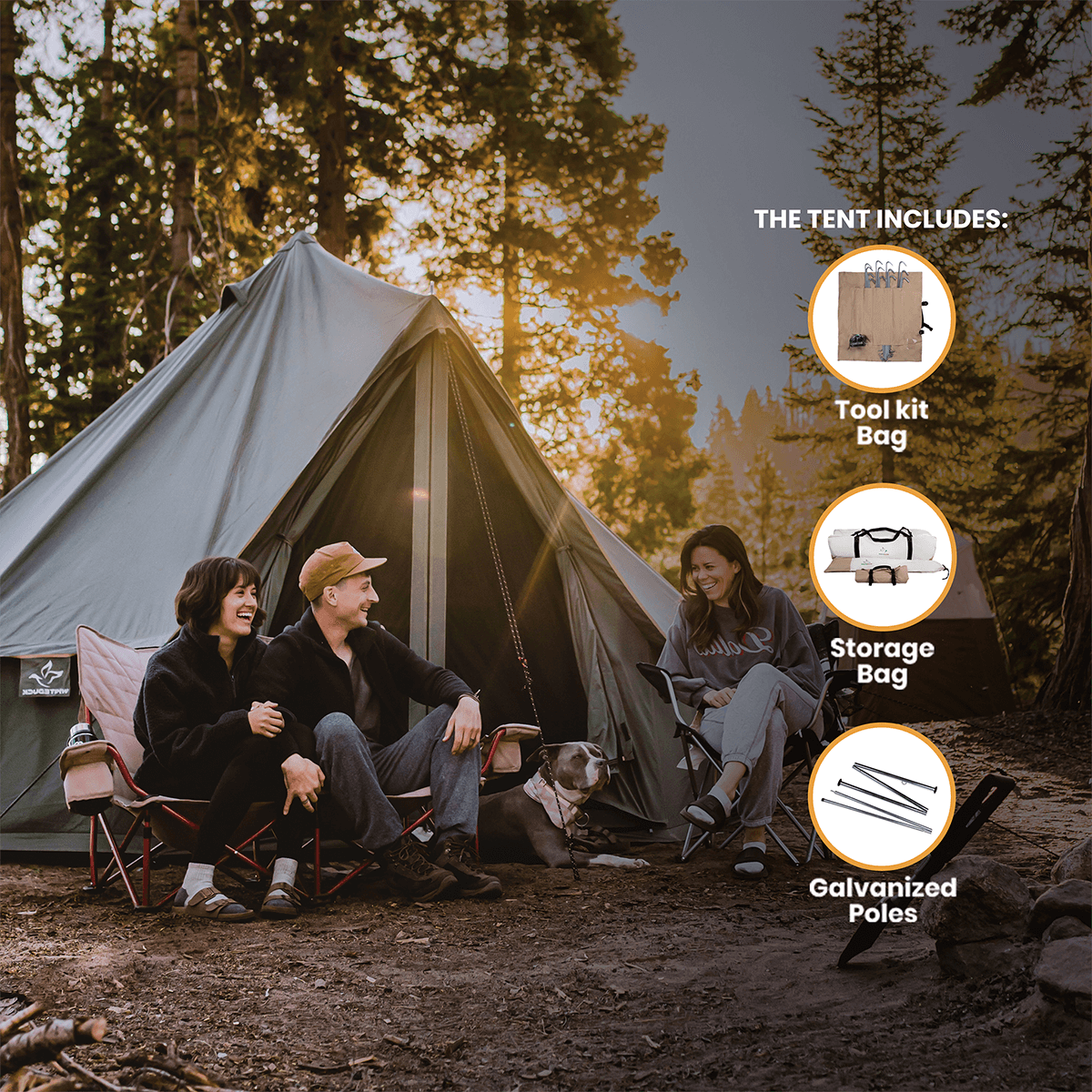 White Duck Outdoors 13' Regatta Bell Tent - Sporting Goods > Outdoor Recreation > Camping & Hiking > Tents Regatta Tent