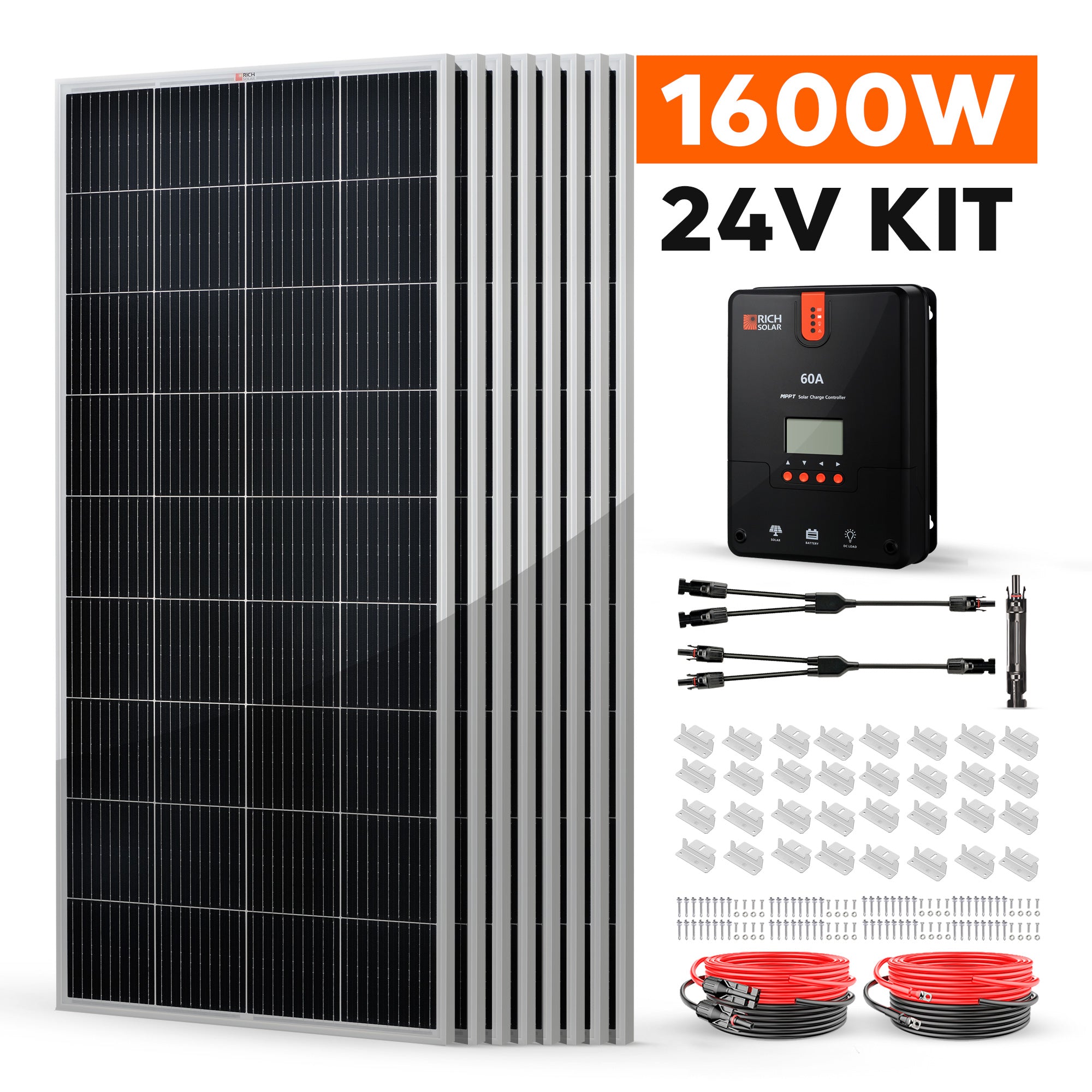 Rich Solar 1600 Watt Off-Grid Solar Kit with 60A MPPT Controller