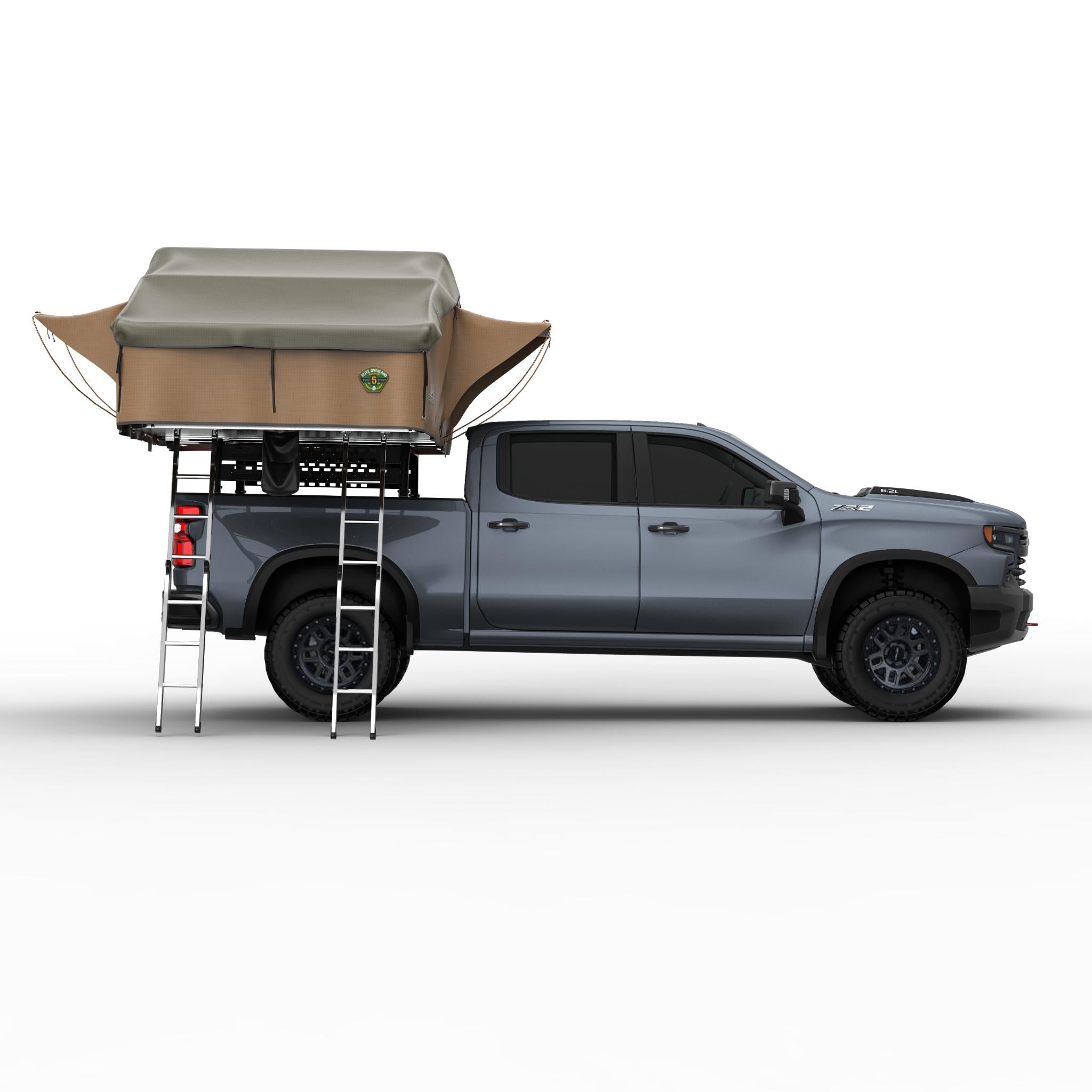ELITE ROOFTOP TENT, INCLUDES ANNEX ROOM, 4-5 PERSON, TAN