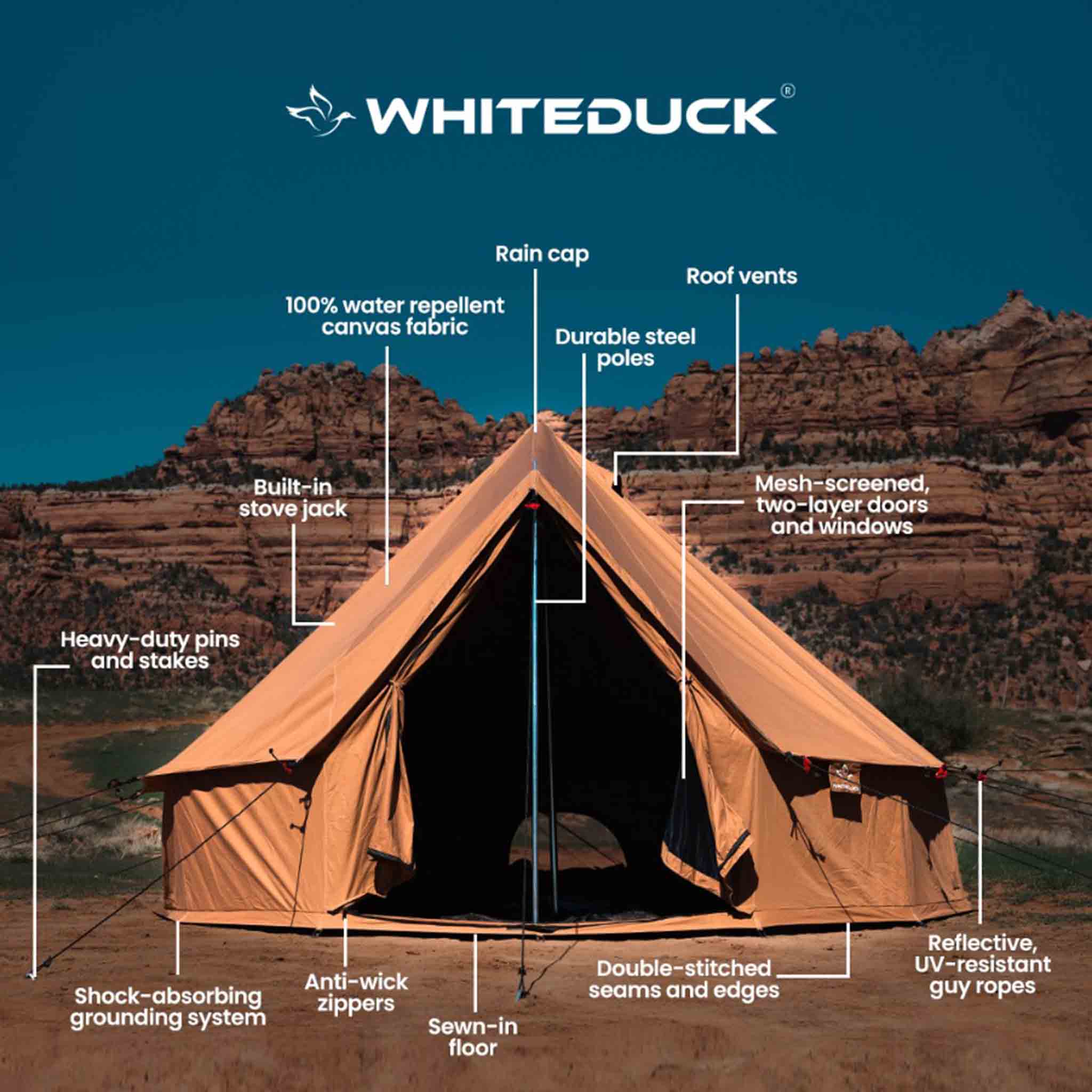 White Duck Outdoors Regatta Bell Tent - Sporting Goods > Outdoor Recreation > Camping & Hiking > Tents Regatta Tent