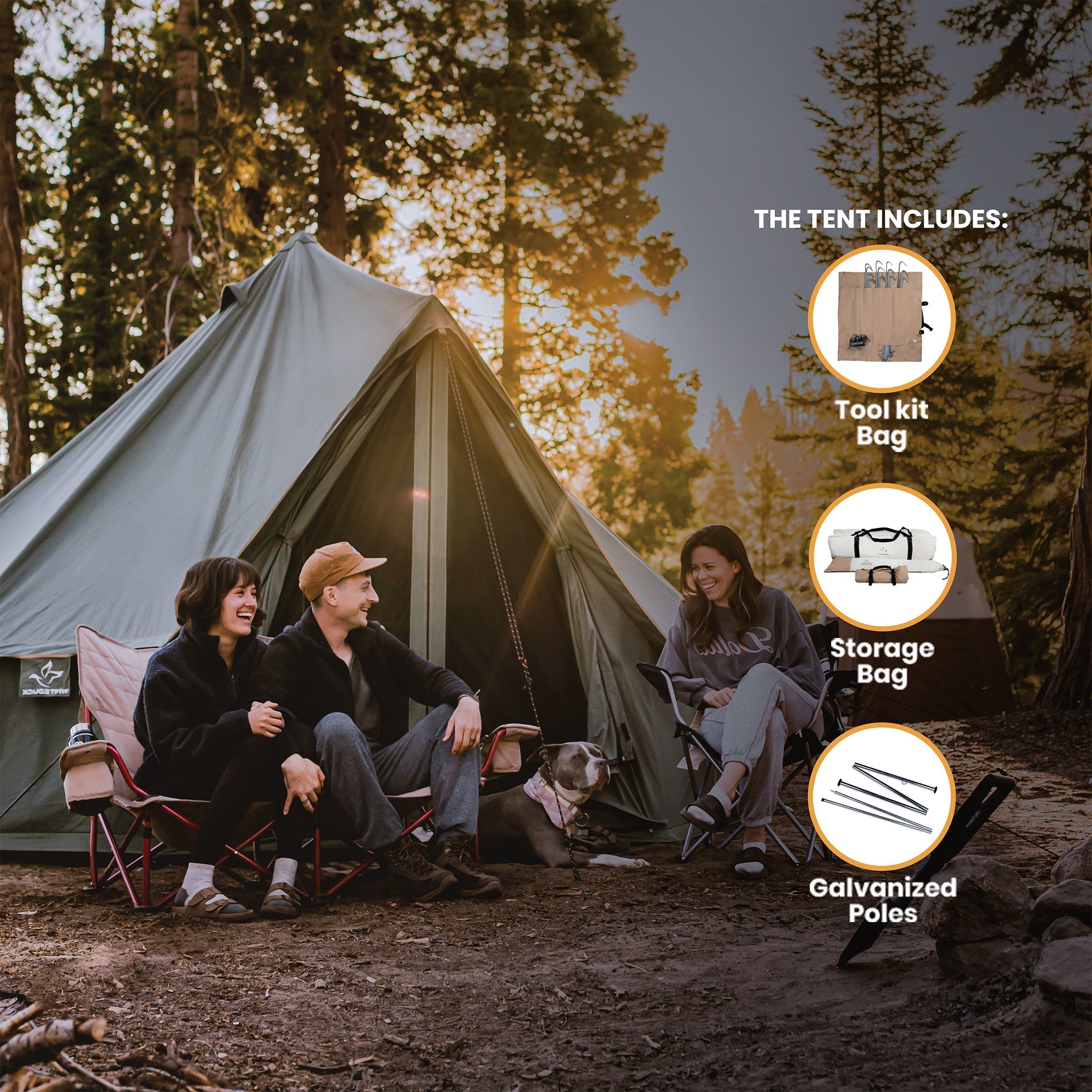 White Duck Outdoors Regatta Bell Tent - Sporting Goods > Outdoor Recreation > Camping & Hiking > Tents Regatta Tent