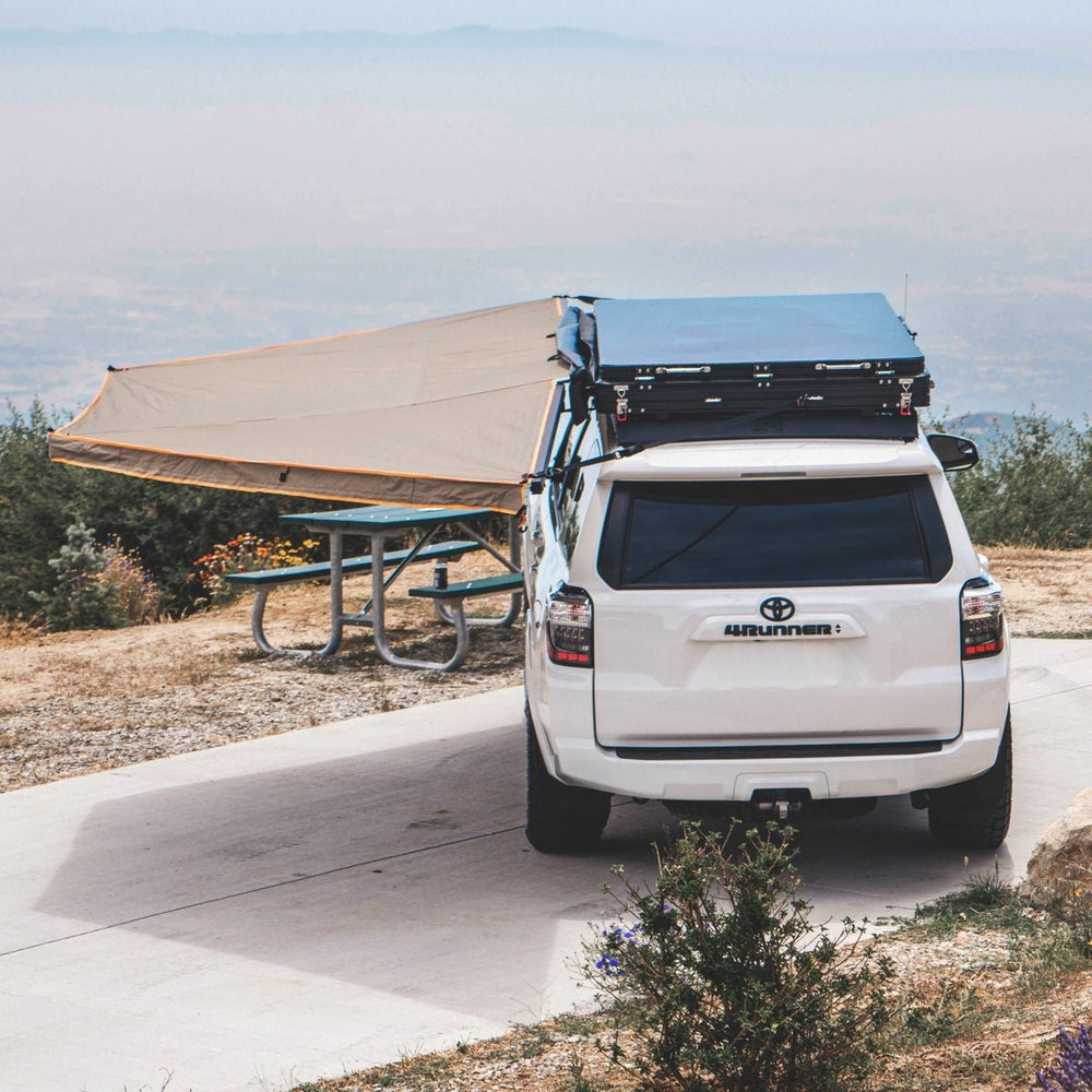 180 Degree Awning, XL, Driver or Passenger Side, C-Channel Aluminum, Olive