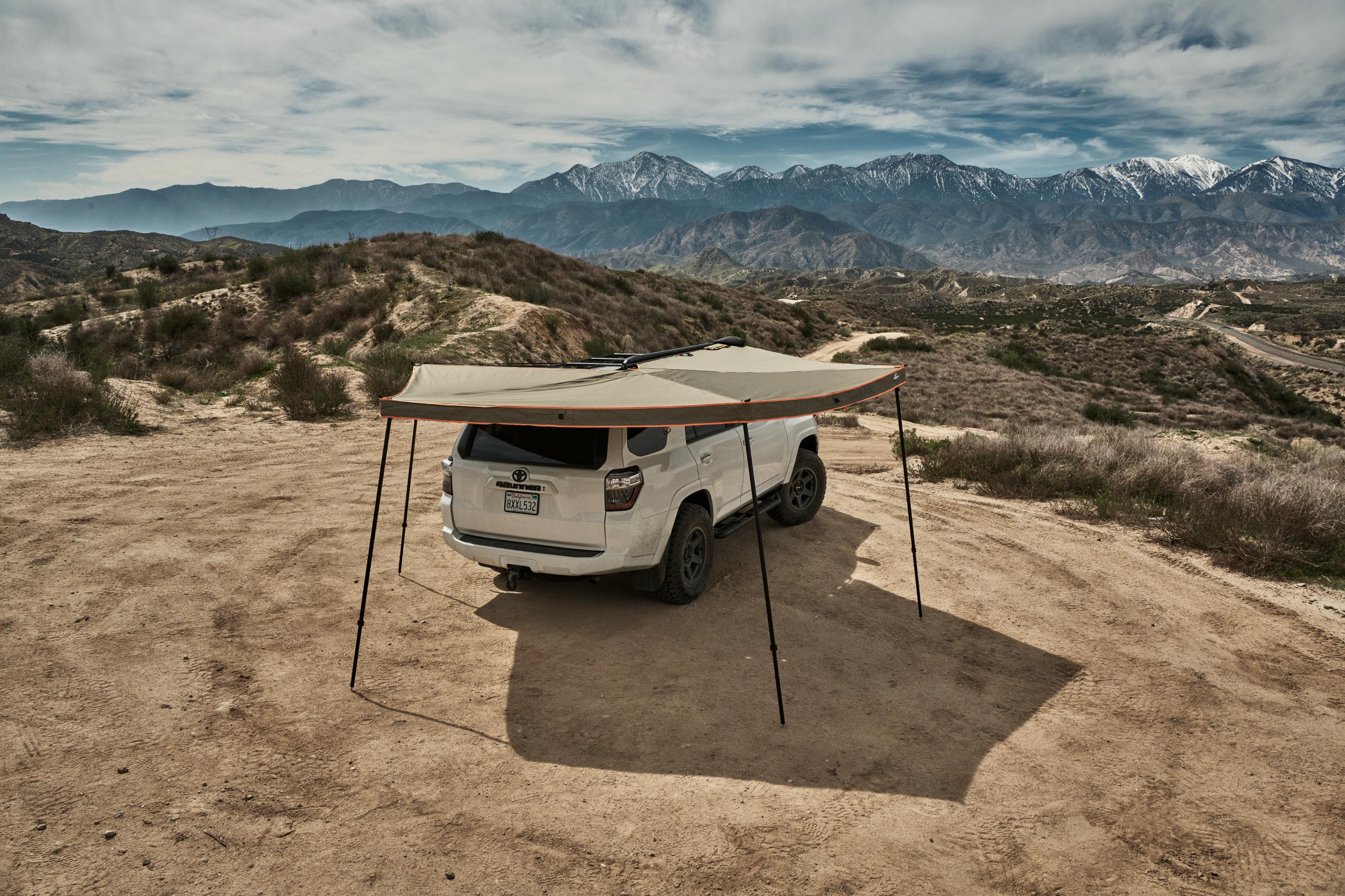 270 Degree Awning, Compact, Driver Side, C-Channel Aluminum, Olive