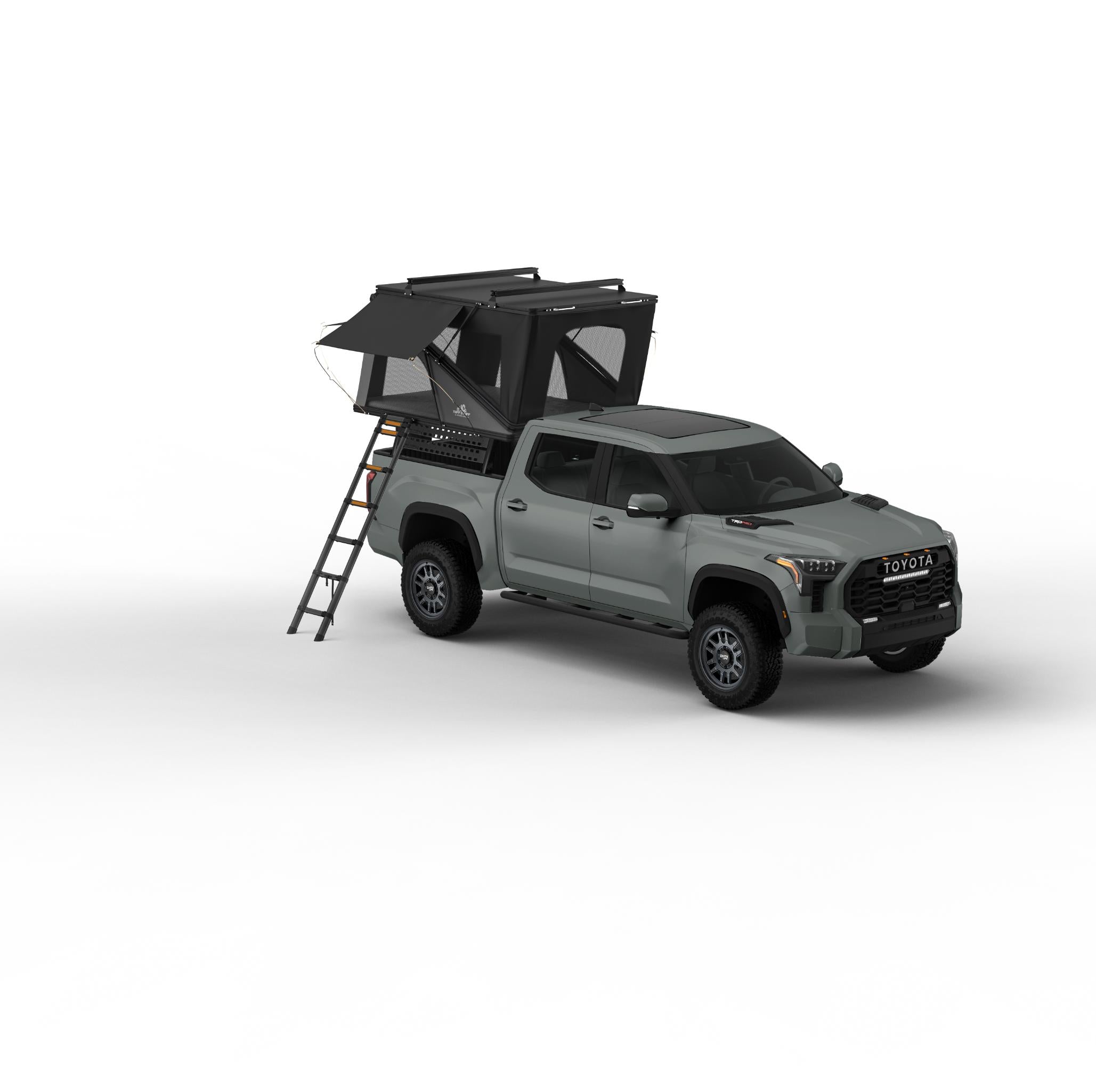 ALPINE 61 HARDSHELL ROOFTOP TENT,  ALBUMINUM, 2-3 PERSON, BLACK