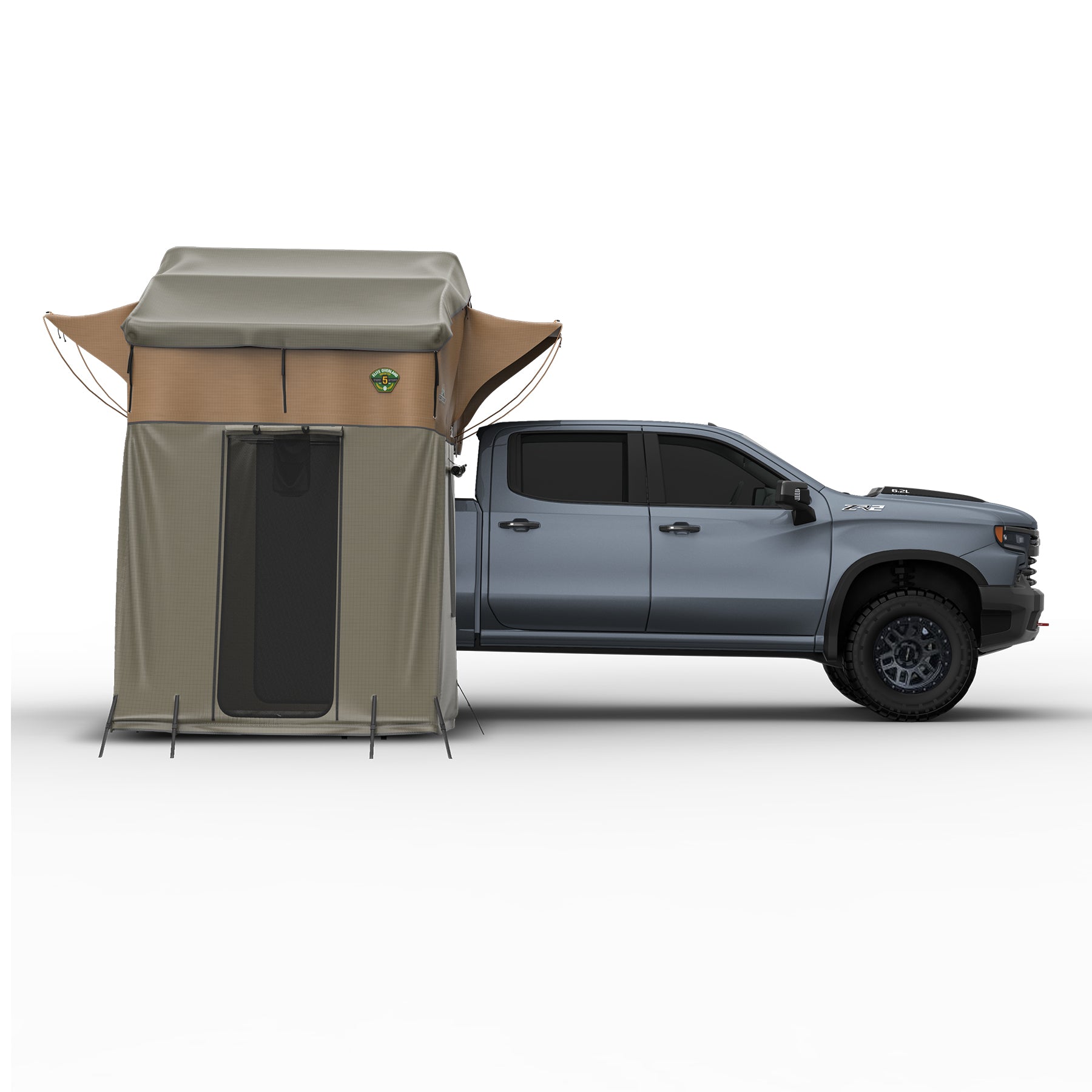 ELITE ROOFTOP TENT,  INCLUDES ANNEX ROOM, 4-5 PERSON, TAN