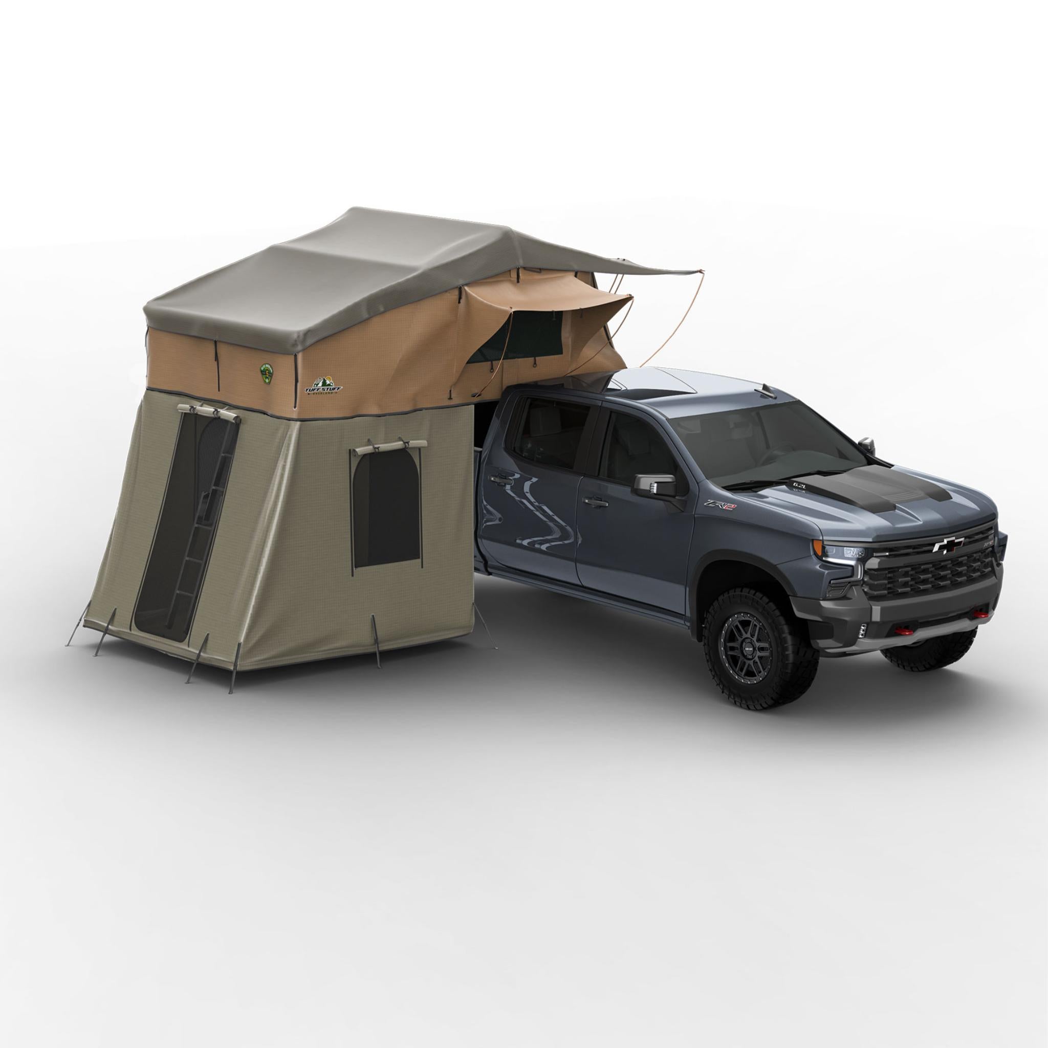 ELITE ROOFTOP TENT,  INCLUDES ANNEX ROOM, 4-5 PERSON, TAN