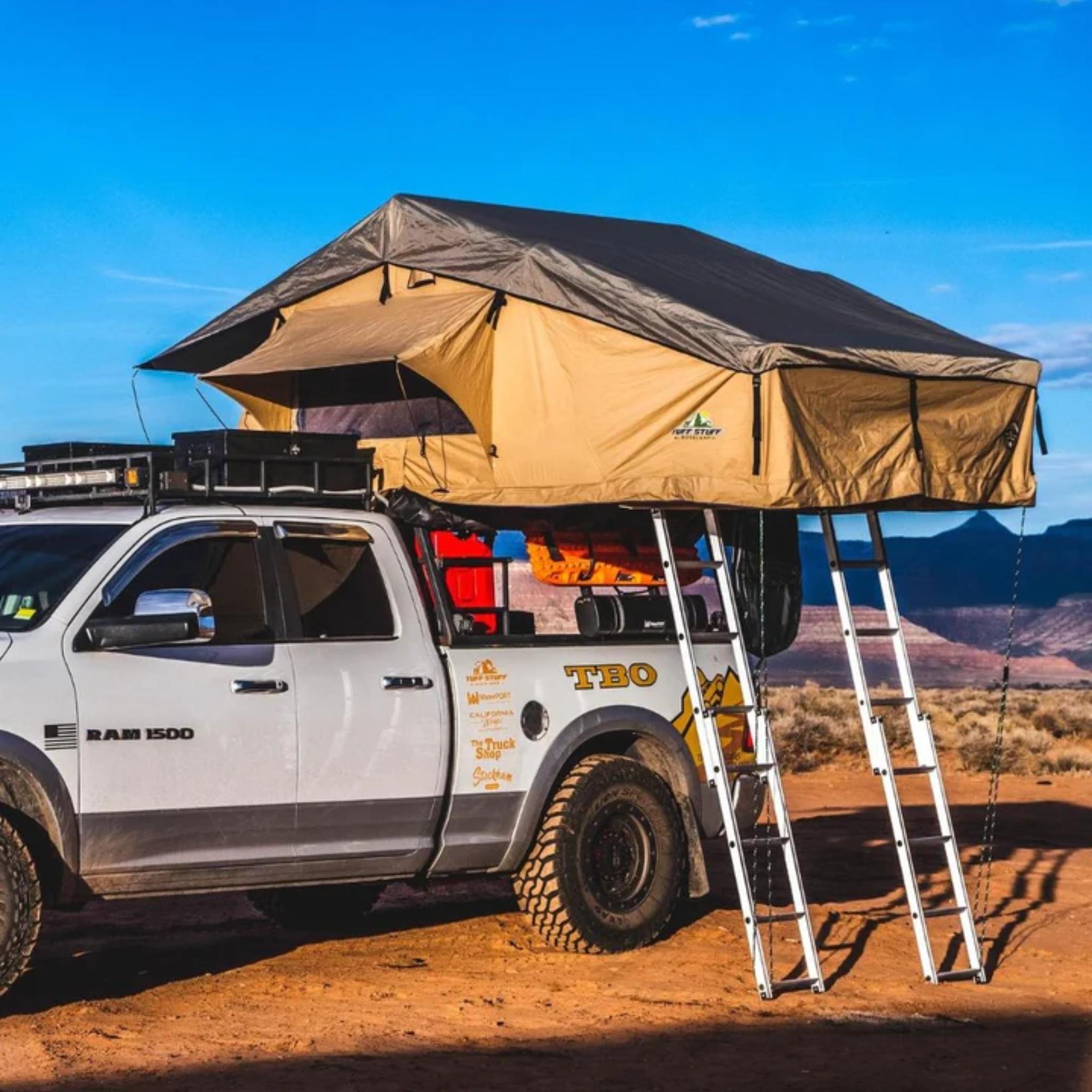 ELITE ROOFTOP TENT,  INCLUDES ANNEX ROOM, 4-5 PERSON, TAN