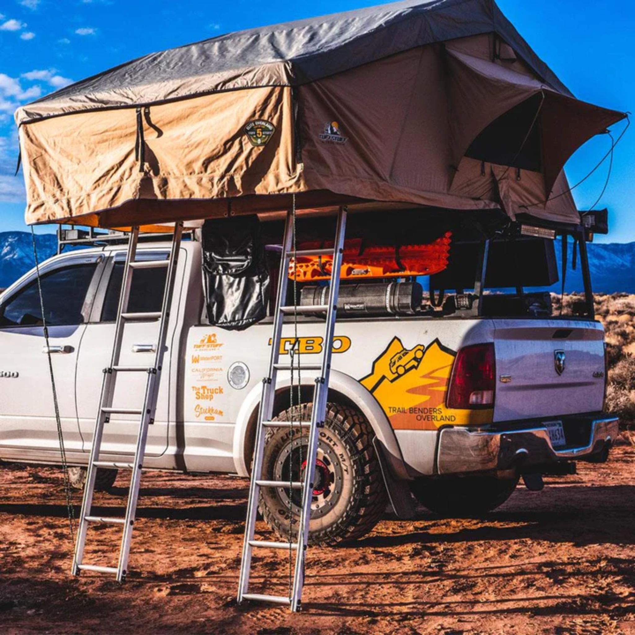 ELITE ROOFTOP TENT,  INCLUDES ANNEX ROOM, 4-5 PERSON, TAN