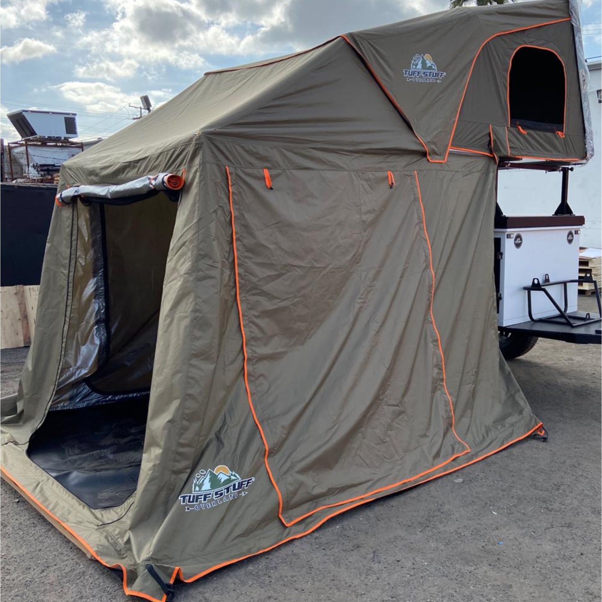Alpha / Stealth Annex Room, 98x87 Inches, Olive