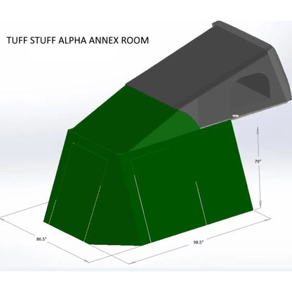 Alpha / Stealth Annex Room, 98x87 Inches, Olive