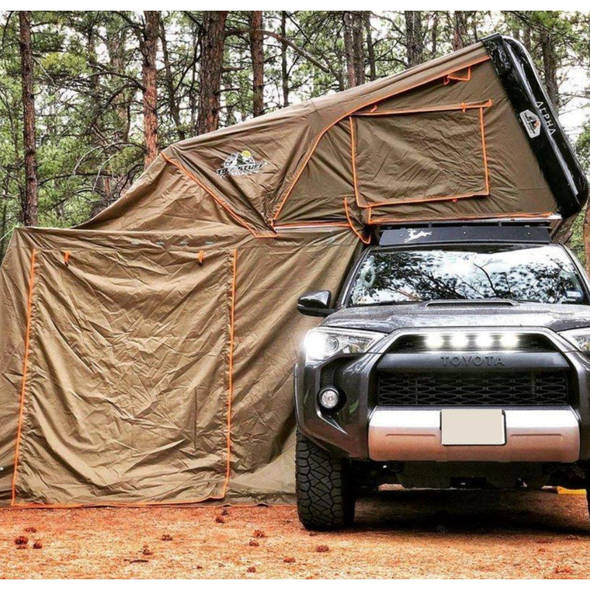 Alpha / Stealth Annex Room, 98x87 Inches, Olive