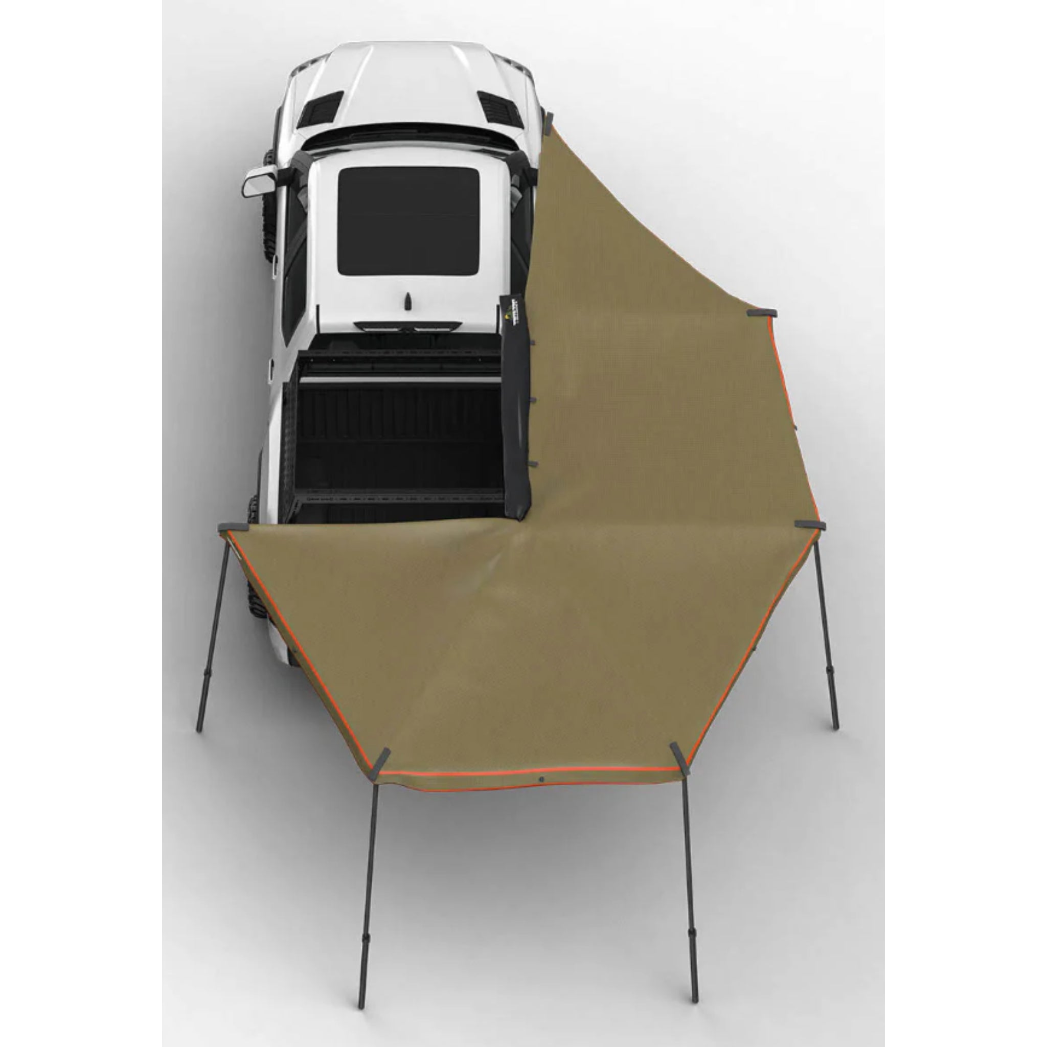270 Degree Awning, Compact, Passenger Side, C-Channel Aluminum, Olive