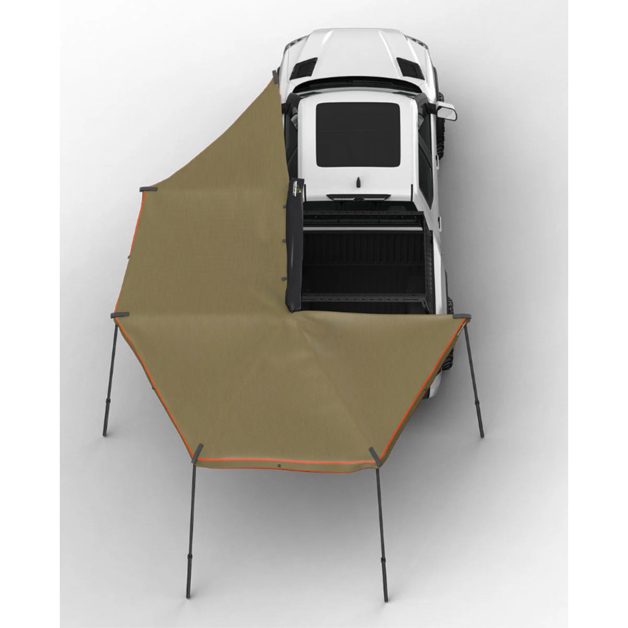 270 Degree Awning, Compact, Driver Side, C-Channel Aluminum, Olive