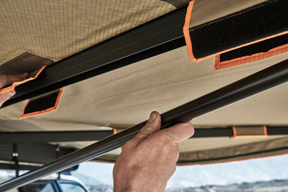270 Degree Awning, Compact, Passenger Side, C-Channel Aluminum, Olive